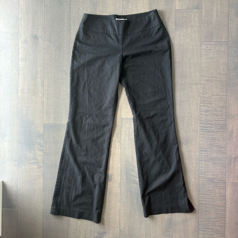 Ricki's Black Pinstripe Trousers